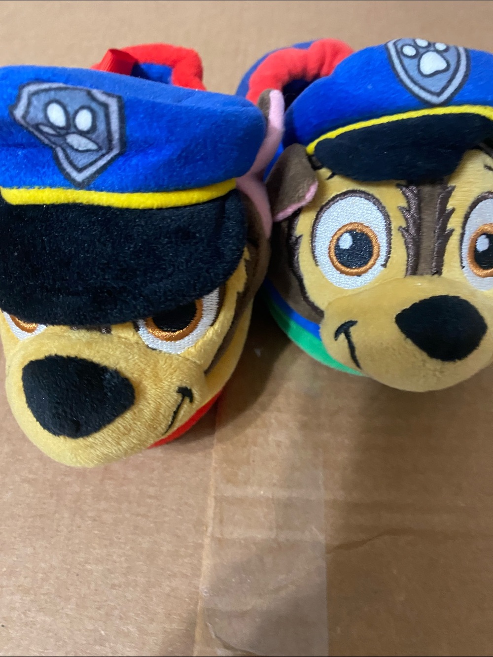 Paw Patrol Plush Character Slippers - Blue, Red, Tan